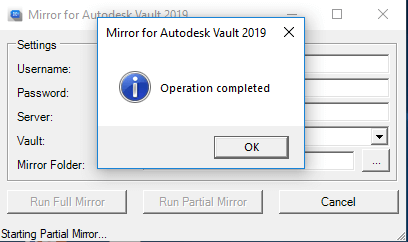 mirror for vault